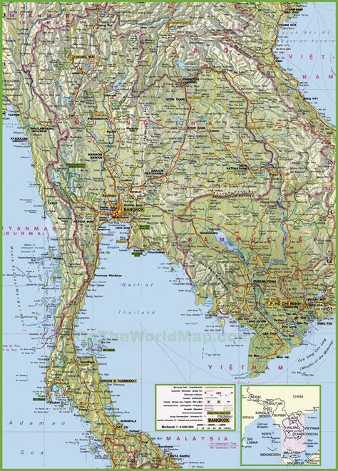 Thailand : Major Cities, Towns & Communes .